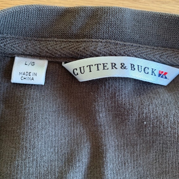 Cutter and Buck V Neck Sweatshirt‎ Brown Pima Cotton Women’s Large Preloved - Picture 2 of 9